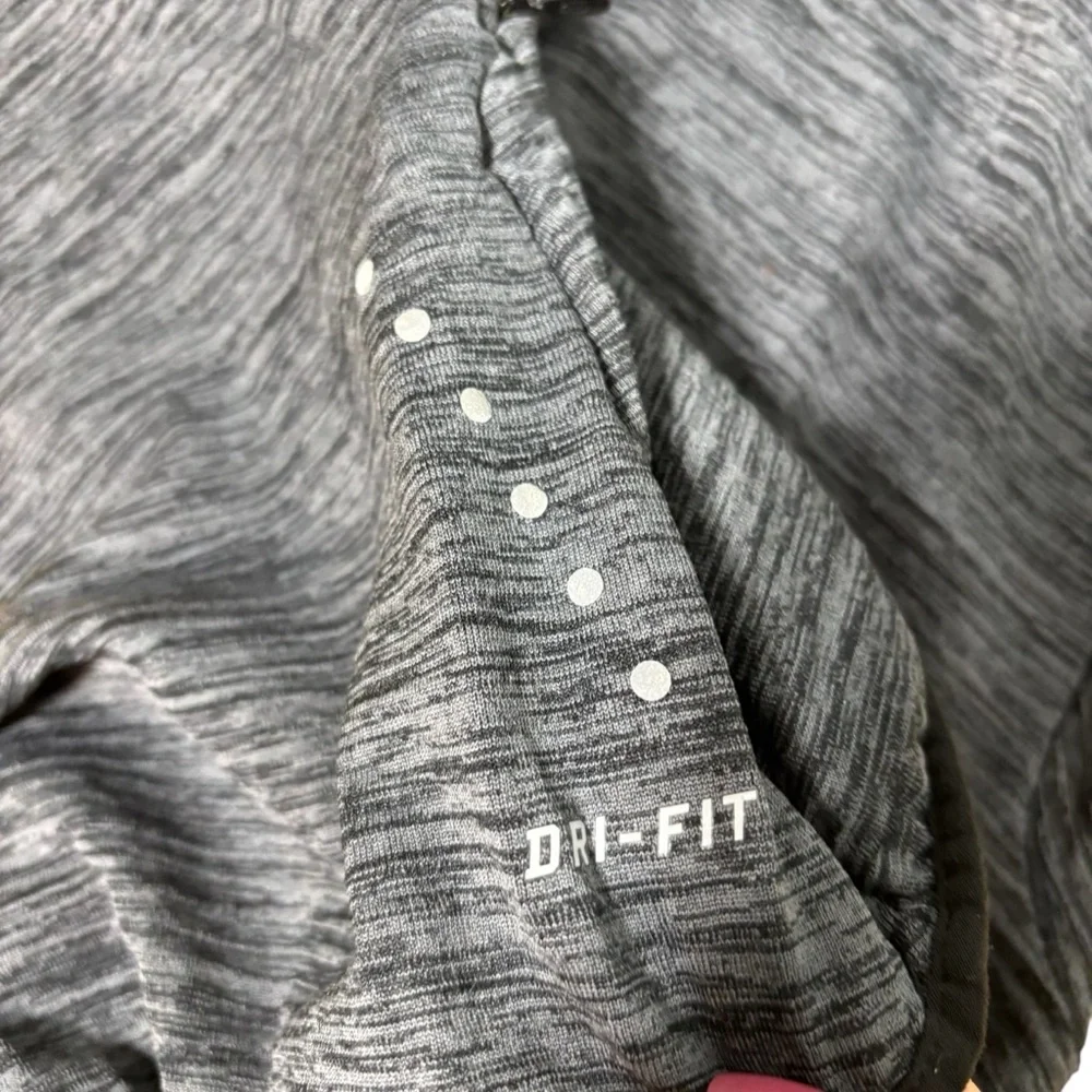 Nike Dri-FIT Element Half Zip Running Top Gray Space Dye Waffle Knit WomenM‎ #61